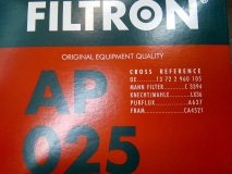 Фильтр воздушный Filtron AP025