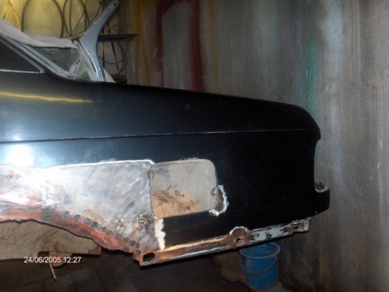 левое заднее крыло (или то что от него осталось)