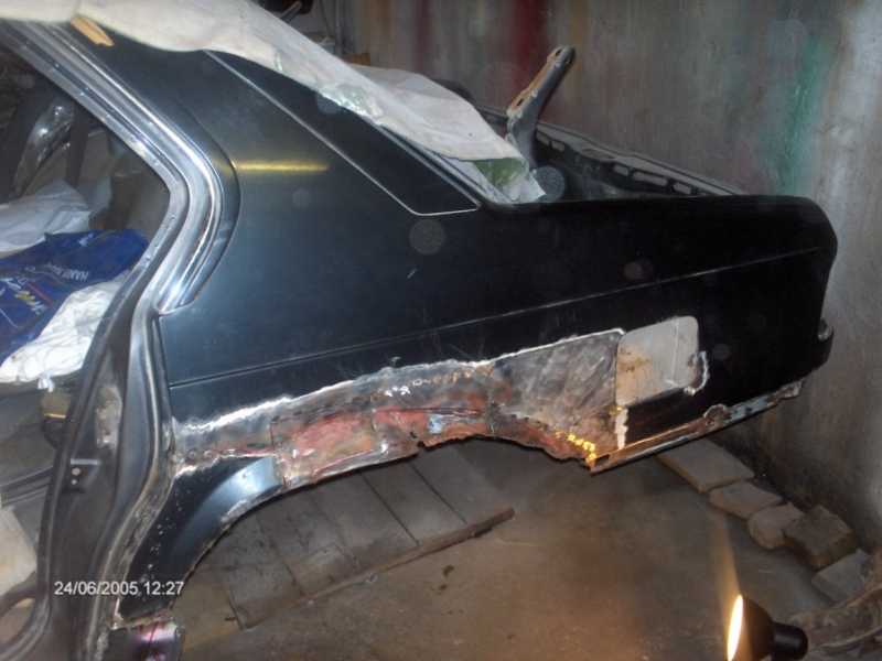 левое заднее крыло (или то что от него осталось)