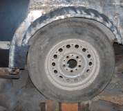 примерял колесо к задней арке