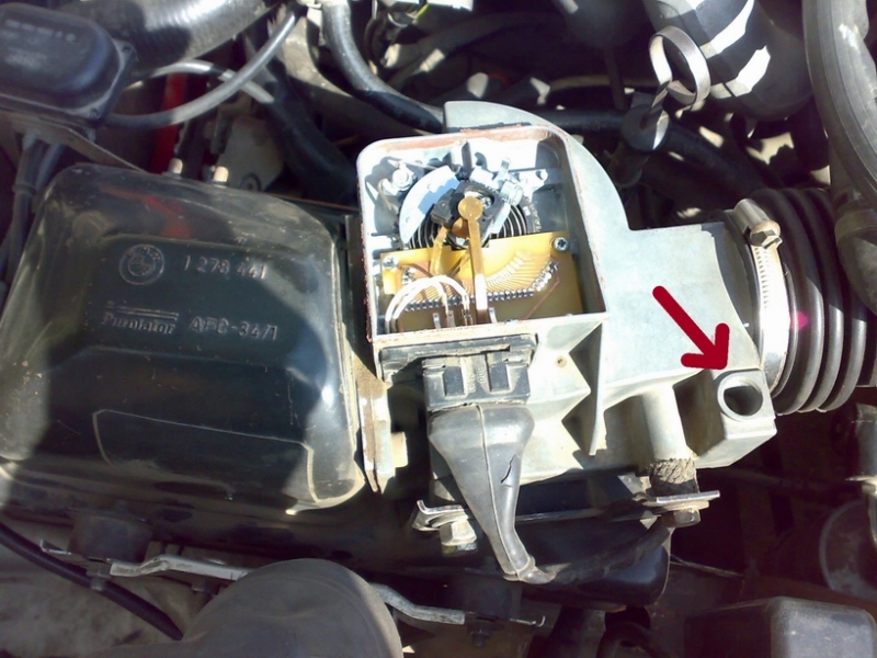 Расположение винта качества смеси-1