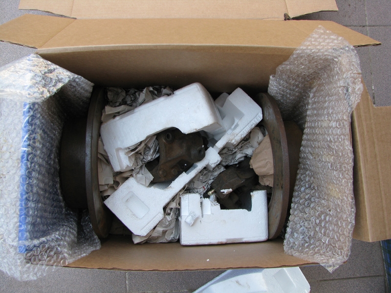 Отправка задних тормозов