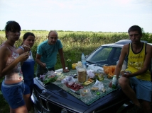 обед в поле