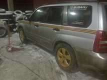 Перекрасил диски Субарю 4